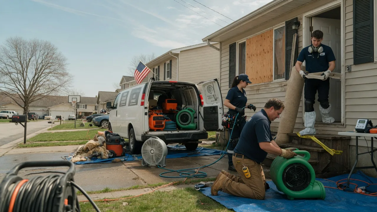 Water Damage Restoration in Preemption, IL near me